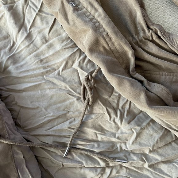 Abercrombie Women's Olive Brown Anorak Tie Waist Jacket Sz XXS - Picture 4 of 8